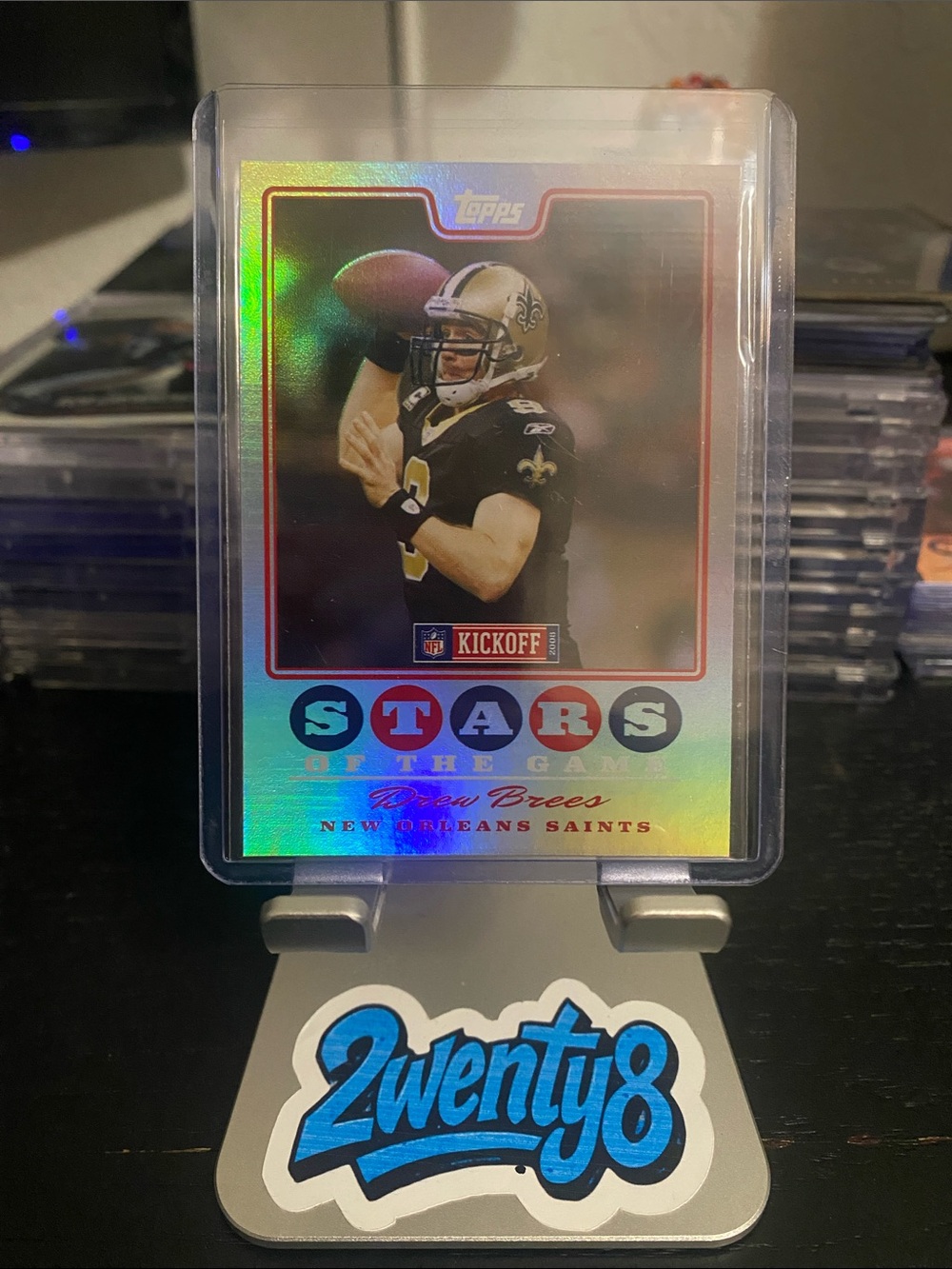 2008 Topps Kickoff "Stars of the Game" Drew Brees insert card (Card #SG-DB)